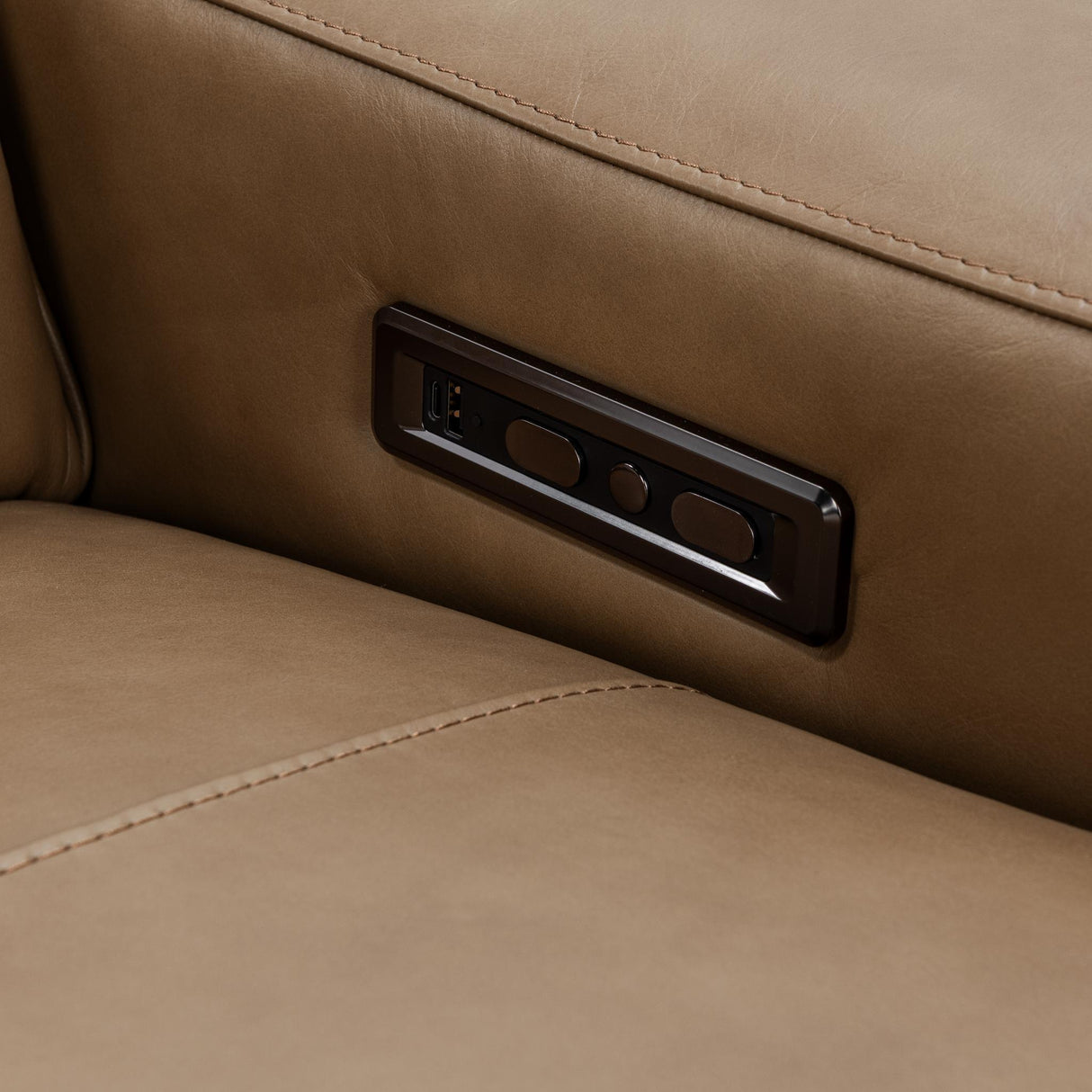 Kadon Tan Reclining Sofa by Classic Home at Eve Furniture