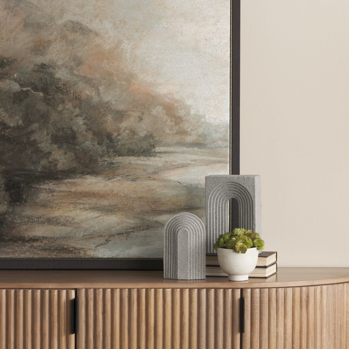 Kael Resin Textured Sandstone Decorative Object by Mercana at Eve Furniture