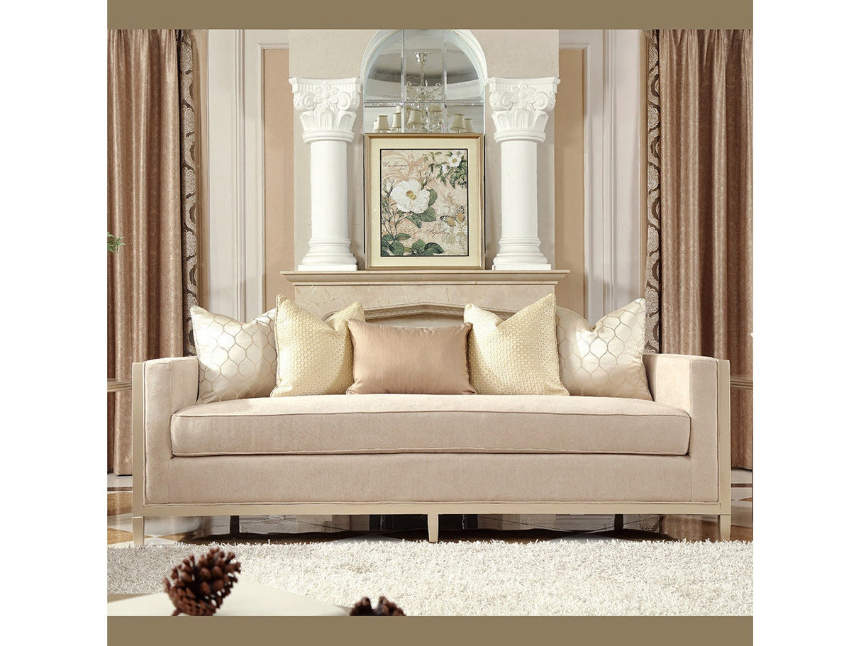 Kaelyn Champagne Sofa by Homey Design at Eve Furniture