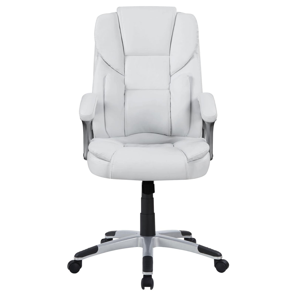 Kaffir White/Silver Adjustable Height Office Chair