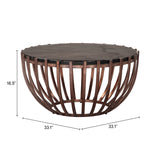 Kafig Bronze Coffee Table by Zuomod at Eve Furniture
