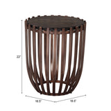 Kafig Bronze Side Table by Zuomod at Eve Furniture