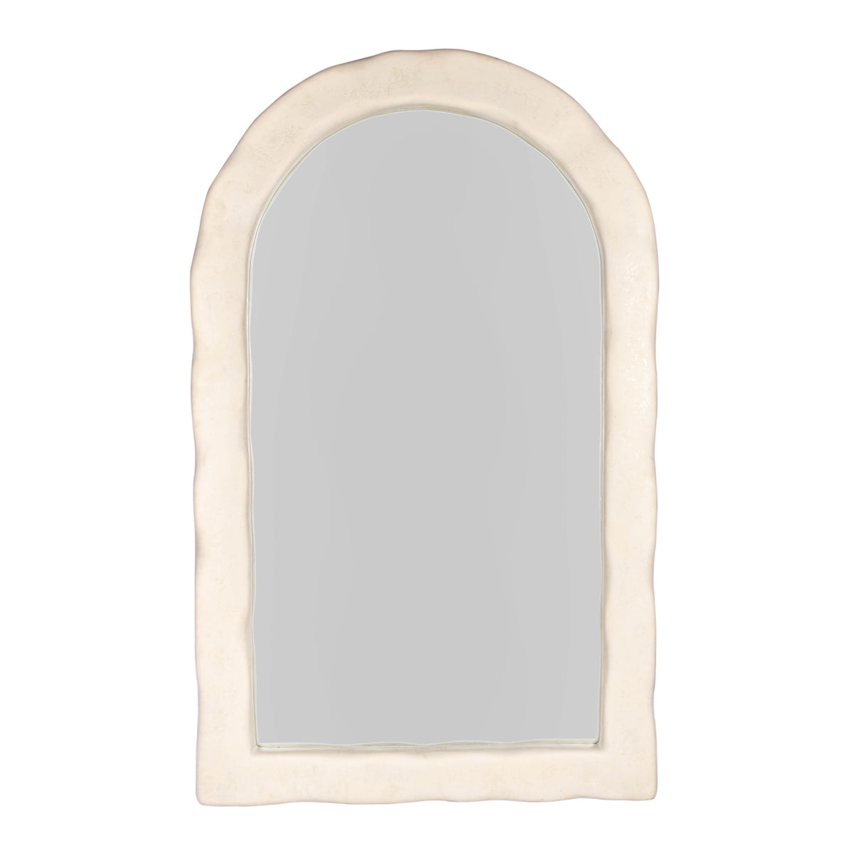 Kaia Cream Textured Floor Mirror by TOV Furniture at Eve Furniture