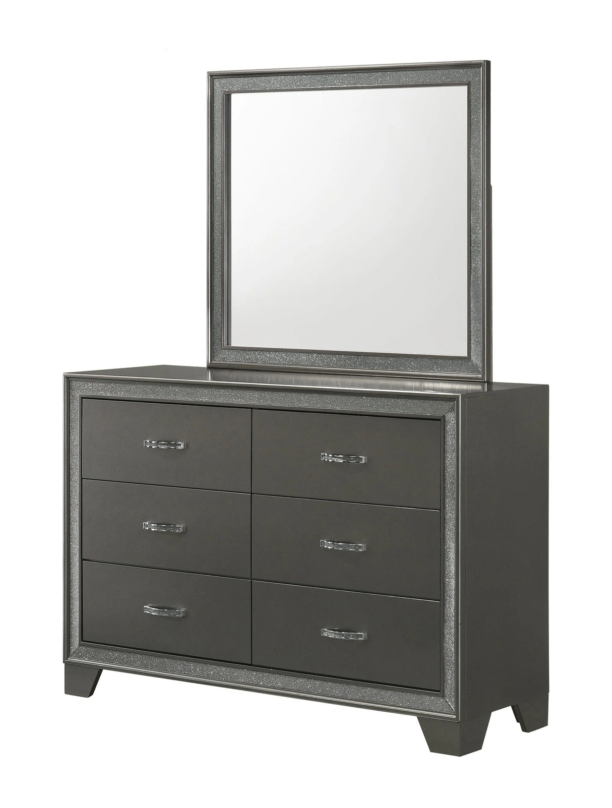 Kaia Gray Mirror (Mirror Only) by Crown Mark at Eve Furniture