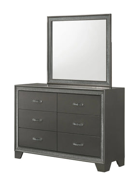Kaia Gray Mirror (Mirror Only) by Crown Mark at Eve Furniture