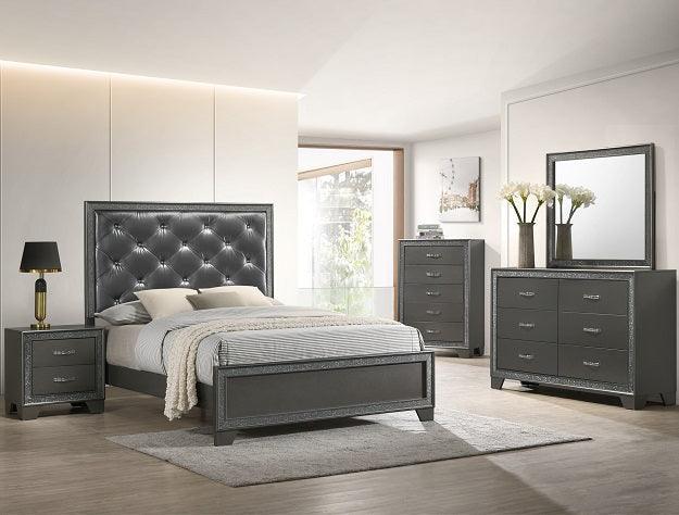 Kaia Gray Nightstand by Crown Mark at Eve Furniture