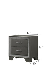Kaia Gray Nightstand by Crown Mark at Eve Furniture