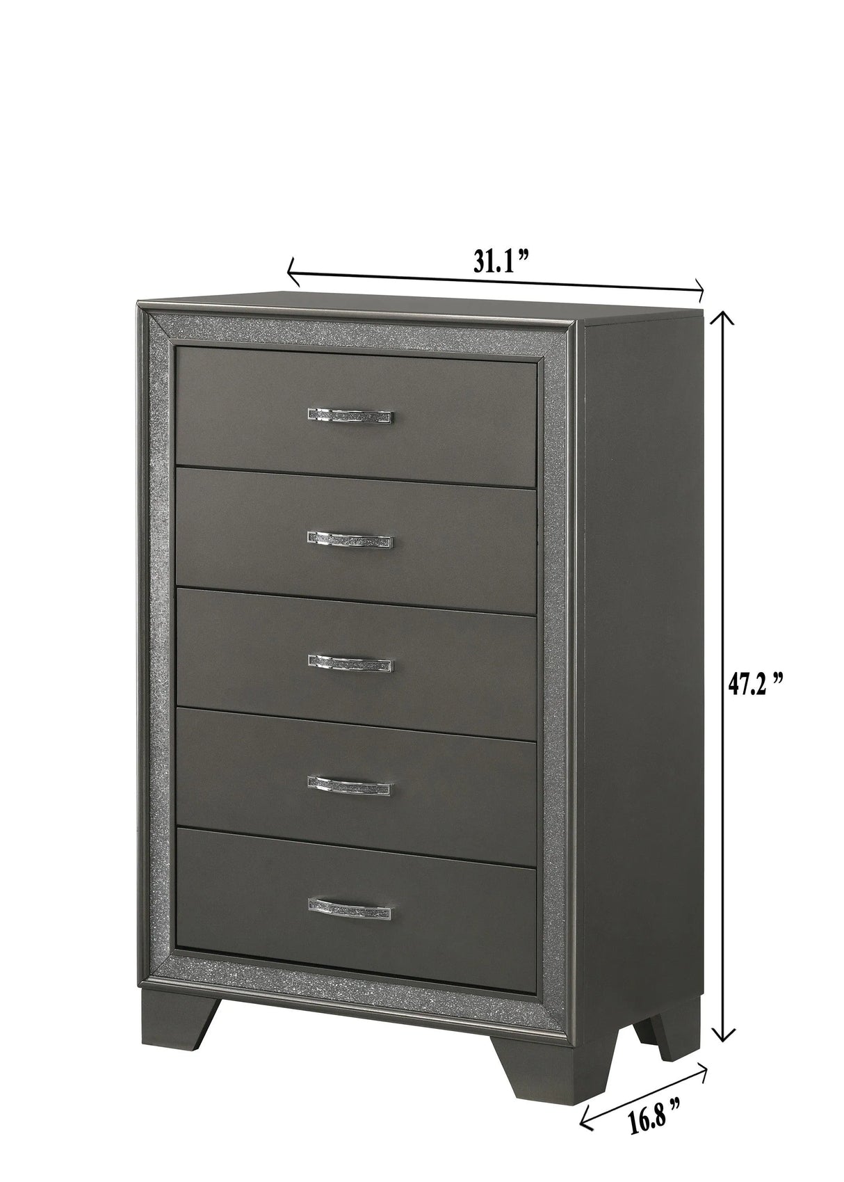 Kaia Gray Panel Bedroom Set by Crown Mark at Eve Furniture