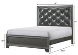 Kaia Gray Panel Bedroom Set by Crown Mark at Eve Furniture
