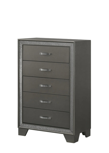 Kaia Gray Panel Bedroom Set by Crown Mark at Eve Furniture