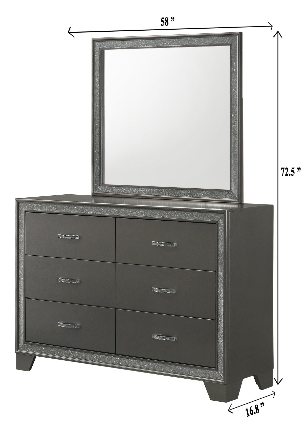 Kaia Gray Panel Bedroom Set by Crown Mark at Eve Furniture