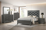 Kaia Gray Panel Bedroom Set by Crown Mark at Eve Furniture