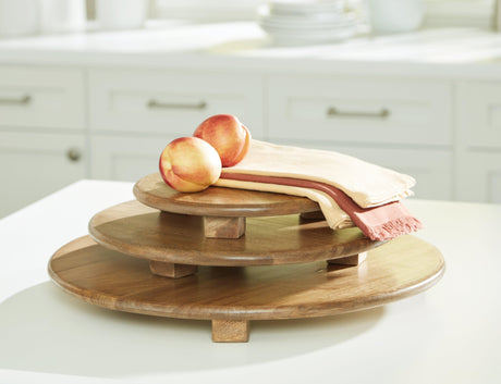 Kaidler Brown Tray Set by Ashley at Eve Furniture