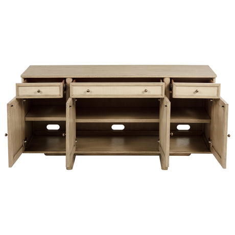 Kailani Beige Oak 10-piece Wood Dining Set with Sideboard by Coaster at Eve Furniture