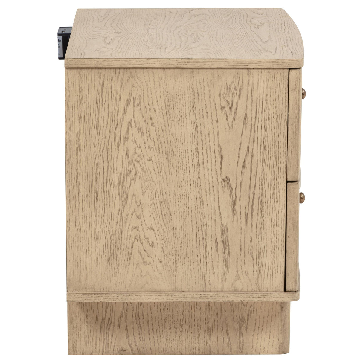 Kailani Beige Oak 2-Drawer Nightstand by Coaster at Eve Furniture