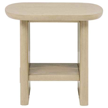 Kailani Beige Oak 2-piece Coastal Coffee and End Table Set by Coaster at Eve Furniture