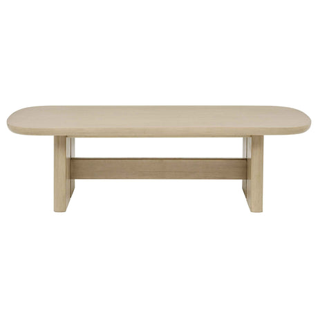 Kailani Beige Oak 2-piece Coastal Coffee and End Table Set by Coaster at Eve Furniture