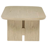 Kailani Beige Oak 2-piece Coastal Coffee and End Table Set by Coaster at Eve Furniture