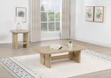 Kailani Beige Oak 2-piece Coastal Coffee and End Table Set by Coaster at Eve Furniture