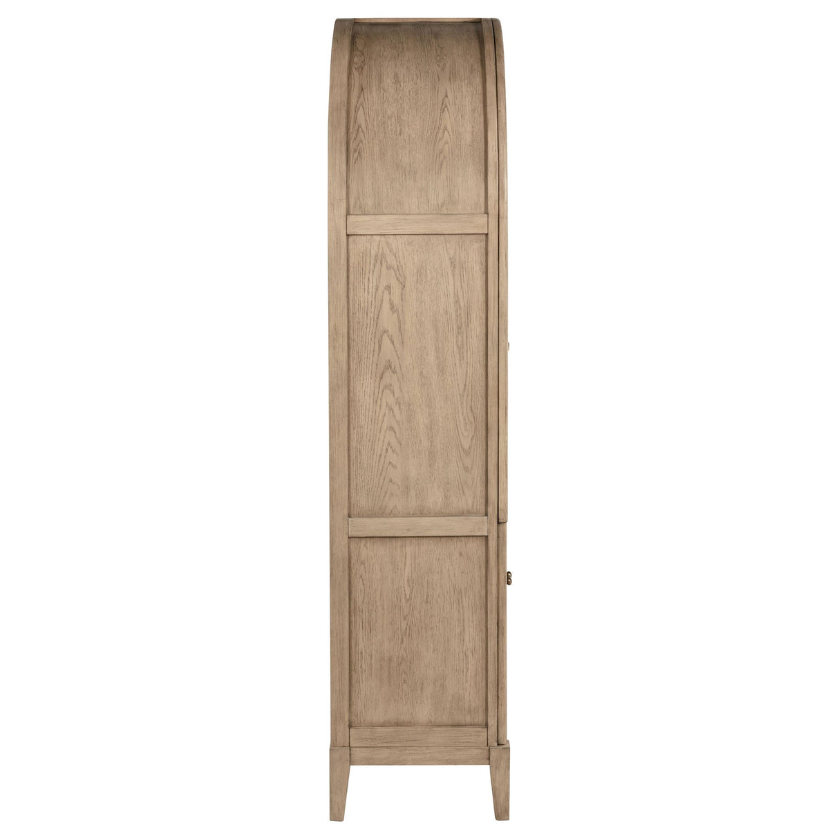 Kailani Beige Oak 4-Door Cane Dining Vitrine Display Cabinet by Coaster at Eve Furniture
