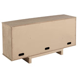 Kailani Beige Oak 4-Door Cane Sideboard Buffet Cabinet by Coaster at Eve Furniture