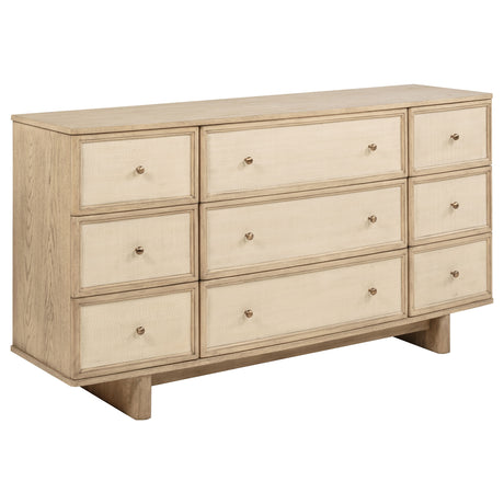 Kailani Beige Oak 4-Piece California King Bedroom Set by Coaster at Eve Furniture
