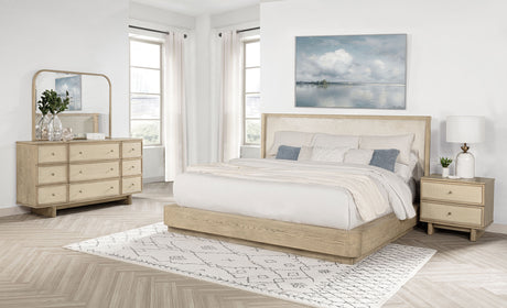 Kailani Beige Oak 4-Piece California King Bedroom Set by Coaster at Eve Furniture