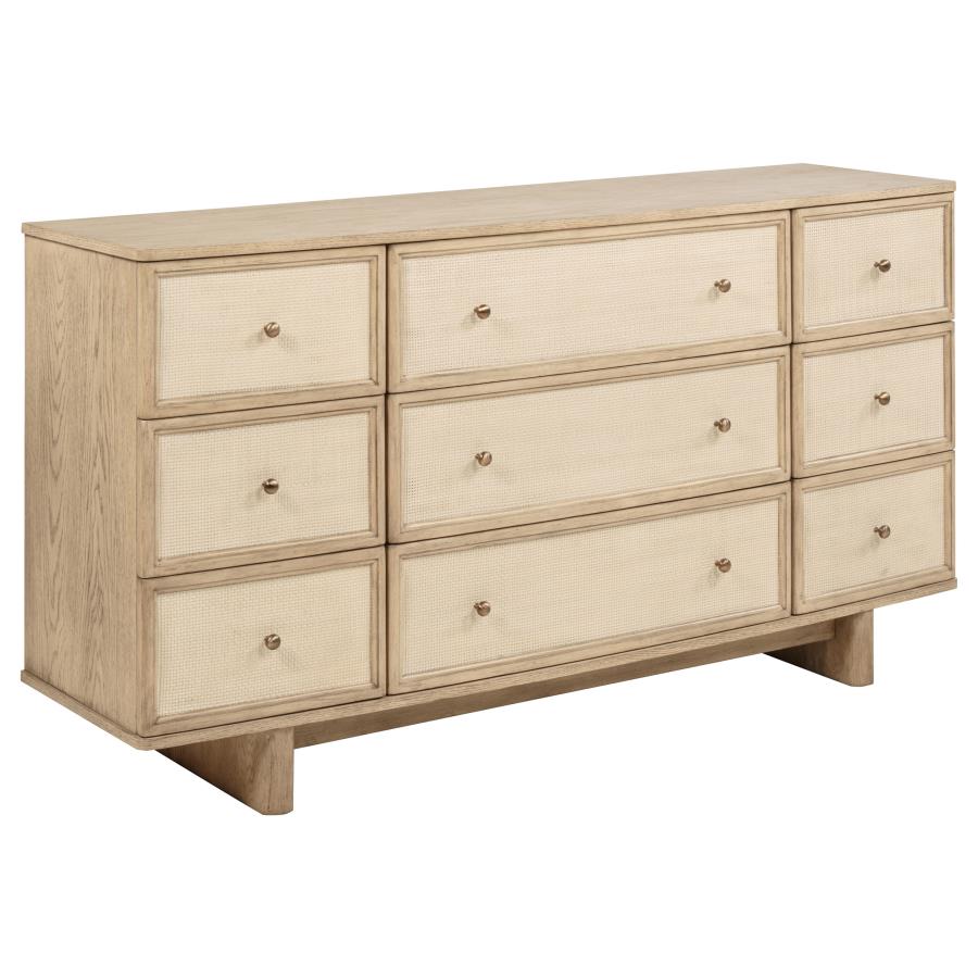 Kailani Beige Oak 4-piece Queen Bedroom Set by Coaster at Eve Furniture