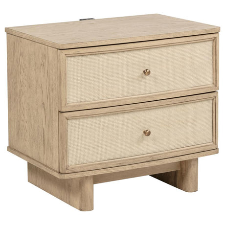 Kailani Beige Oak 4-piece Queen Bedroom Set by Coaster at Eve Furniture
