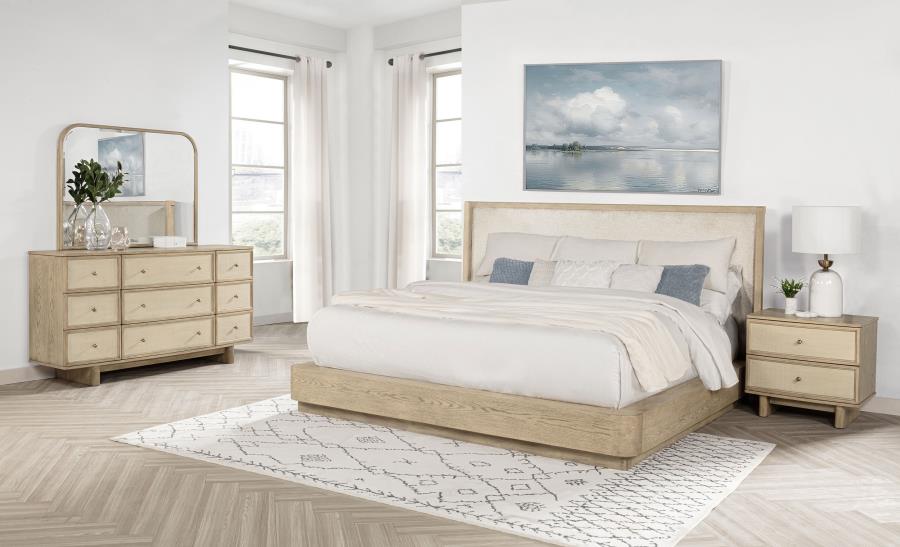 Kailani Beige Oak 4-piece Queen Bedroom Set by Coaster at Eve Furniture