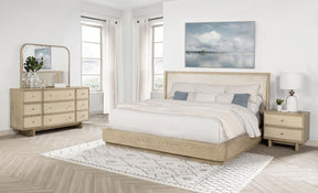 Kailani Beige Oak 4-piece Queen Bedroom Set by Coaster at Eve Furniture