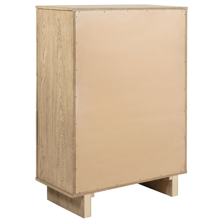 Kailani Beige Oak 5-Piece California King Bedroom Set by Coaster at Eve Furniture