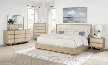 Kailani Beige Oak 5-Piece California King Bedroom Set by Coaster at Eve Furniture