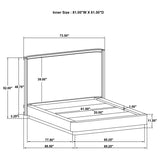 Kailani Beige Oak 5-piece Queen Bedroom Set by Coaster at Eve Furniture