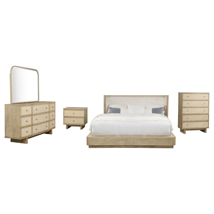 Kailani Beige Oak 5-piece Queen Bedroom Set by Coaster at Eve Furniture