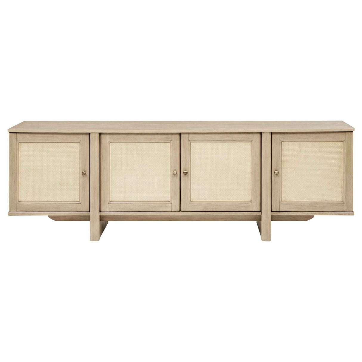 Kailani Beige Oak 79-inch 4-door Cane TV Stand Media Console by Coaster at Eve Furniture