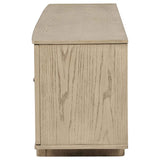 Kailani Beige Oak 79-inch 4-door Cane TV Stand Media Console by Coaster at Eve Furniture
