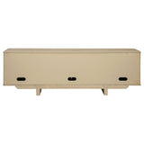 Kailani Beige Oak 79-inch 4-door Cane TV Stand Media Console by Coaster at Eve Furniture