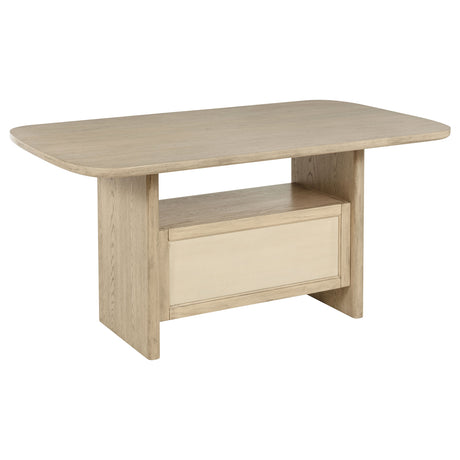Kailani Beige Oak 8-piece Counter Height Dining Set with Cabinet by Coaster at Eve Furniture