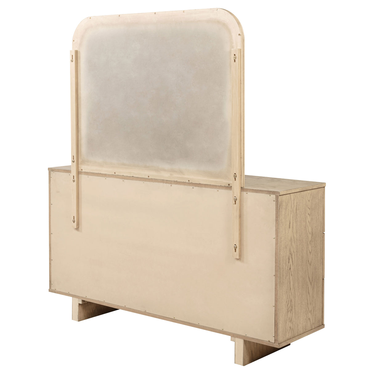 Kailani Beige Oak 9-drawer Dresser and Mirror by Coaster at Eve Furniture