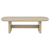 Kailani Beige Oak Coastal Rectangular Cocktail Coffee Table by Coaster at Eve Furniture