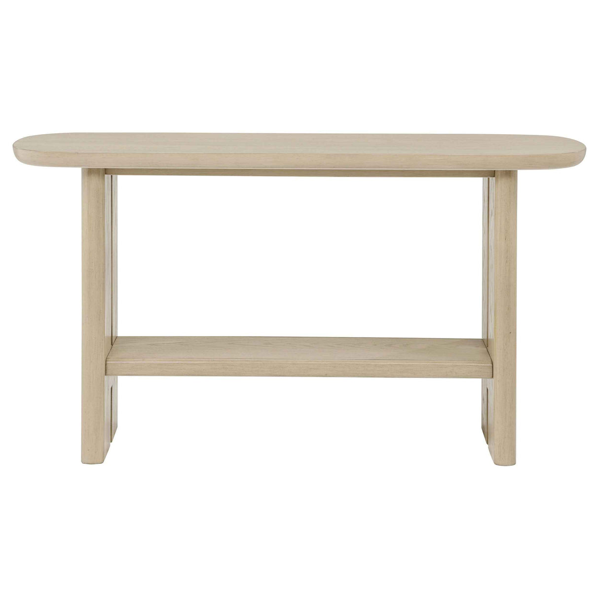 Kailani Beige Oak Coastal Sofa Console Table with Shelf by Coaster at Eve Furniture