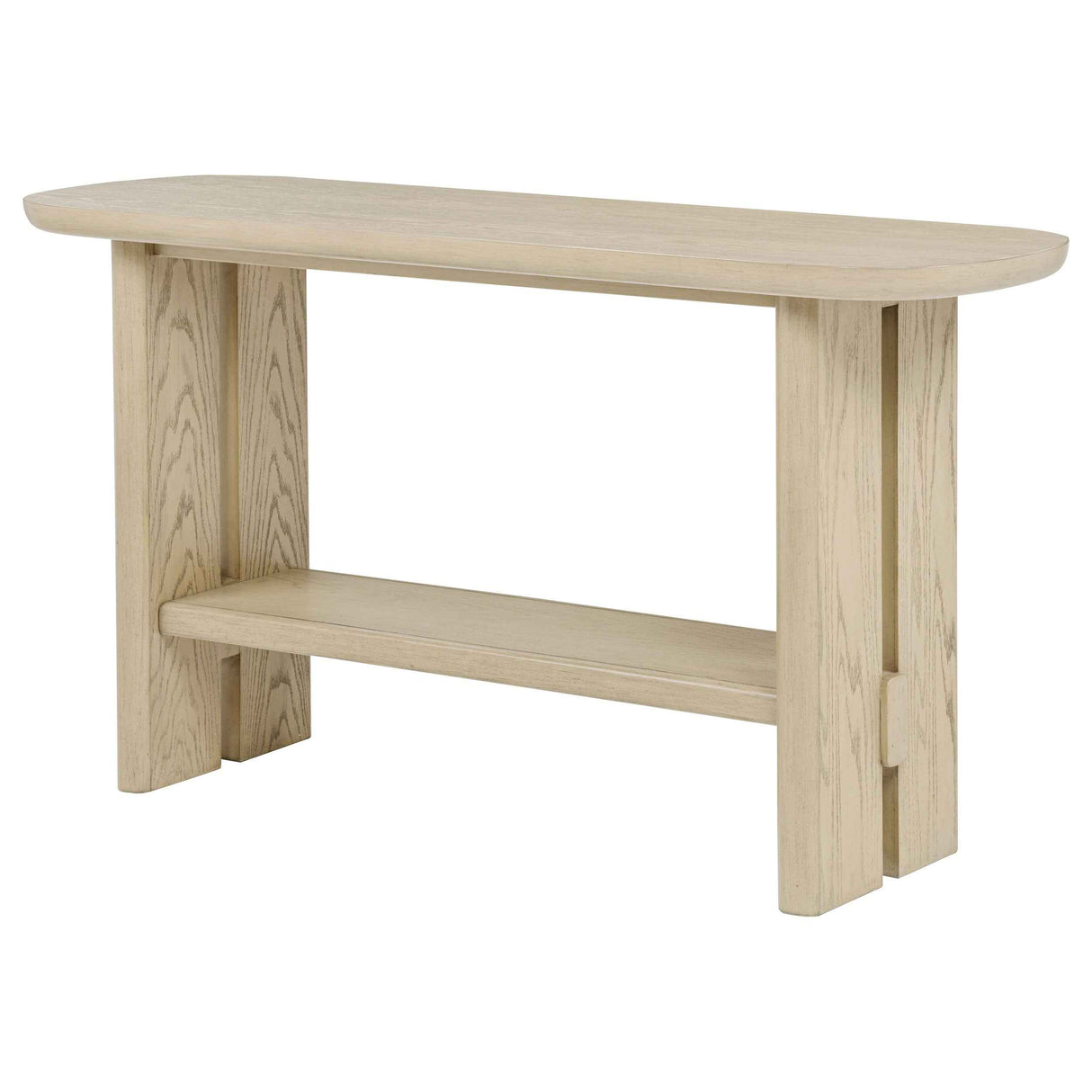 Kailani Beige Oak Coastal Sofa Console Table with Shelf by Coaster at Eve Furniture