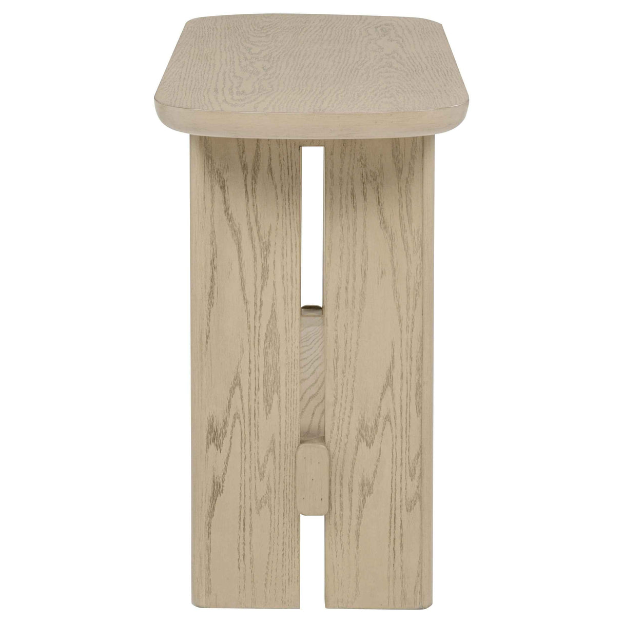 Kailani Beige Oak Coastal Sofa Console Table with Shelf by Coaster at Eve Furniture