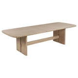 Kailani Beige Oak Rectangular Wood Dining Table by Coaster at Eve Furniture