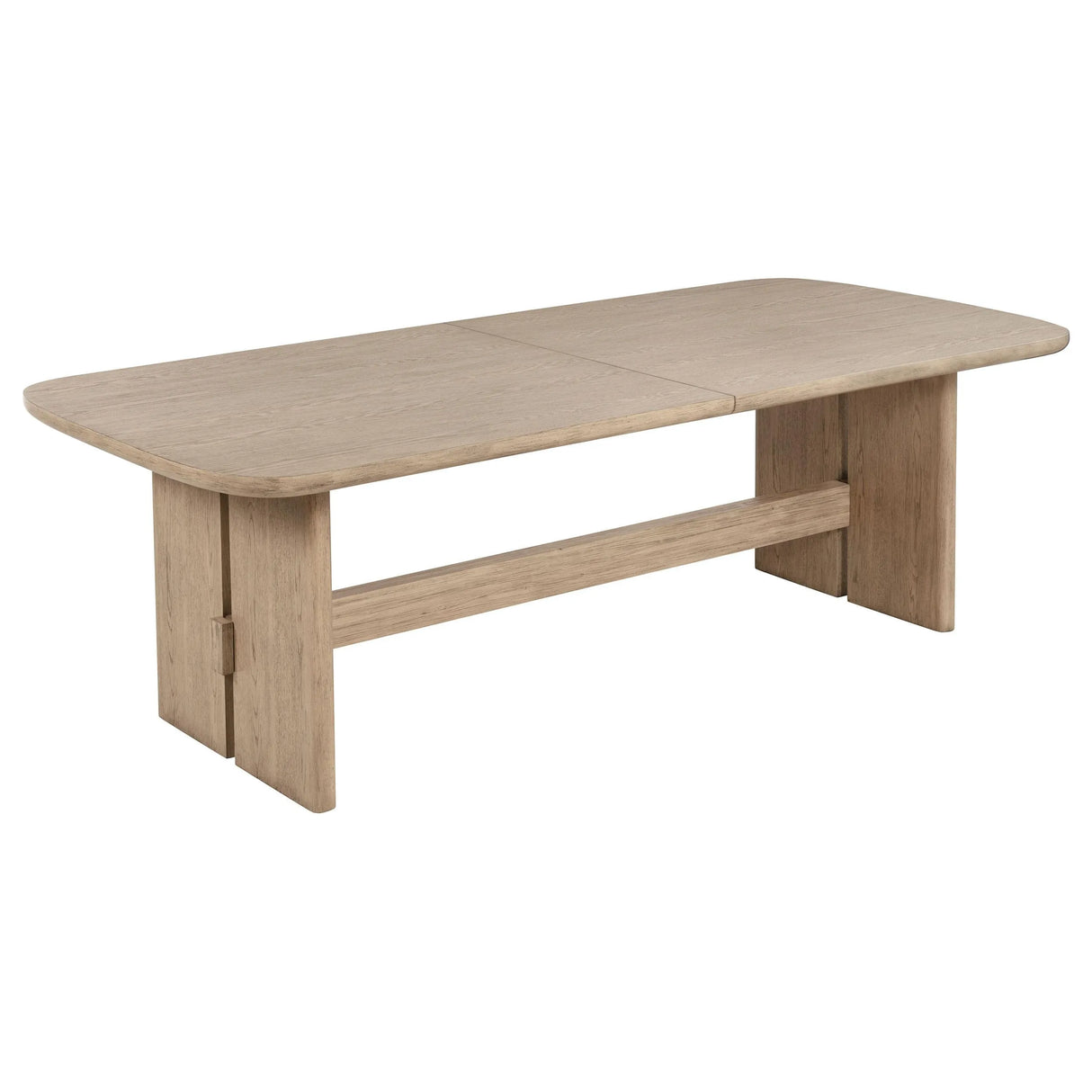 Kailani Beige Oak Rectangular Wood Dining Table by Coaster at Eve Furniture