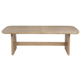 Kailani Beige Oak Rectangular Wood Dining Table by Coaster at Eve Furniture