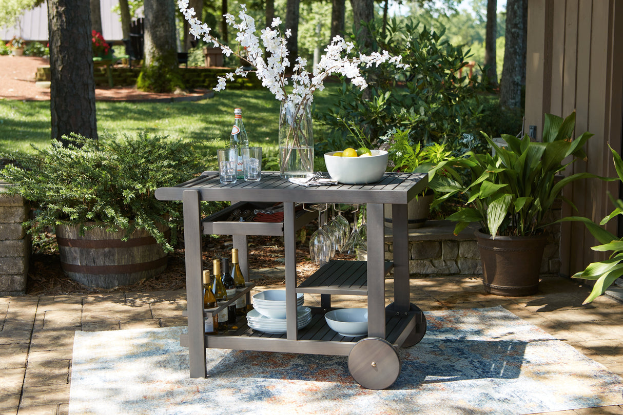 Kailani Gray Serving Cart