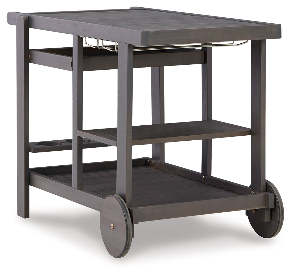 Kailani Gray Serving Cart