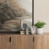 Kailas Resin Textured Concrete Gray Decorative Object by Mercana at Eve Furniture